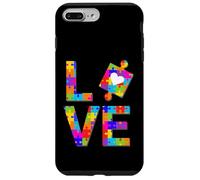 Custodia per iPhone 7 Plus/8 Plus Autismo Puzzle Love Autism Awareness Mese Nastro Adulto Bambini