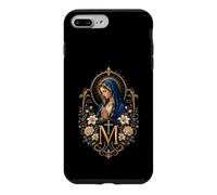 Custodia per iPhone 7 Plus/8 Plus Ave Maria Gratia Plena Vergine Maria Arte devozionale Floreale