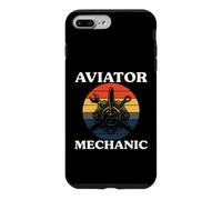 Custodia per iPhone 7 Plus/8 Plus Aviator Mechanic Retro Aircraft Engine Aviation