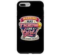 Custodia per iPhone 7 Plus/8 Plus Avviso softball può attraversare come una ragazza e colpirti fuori