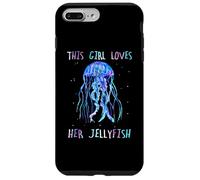 Custodia per iPhone 7 Plus/8 Plus Awesome Cute UnderWater This Girl loves her JellyFish