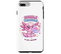 Custodia per iPhone 7 Plus/8 Plus Axolotl Blowing Bubble Chewing Gum Bubble Trouble, Axolotl