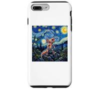 Custodia per iPhone 7 Plus/8 Plus Axolotl Fish Prehistoric Starry Night Van Gogh Style
