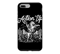 Custodia per iPhone 7 Plus/8 Plus Azione Up Cowboy Rodeo Wild West Equitazione Texas