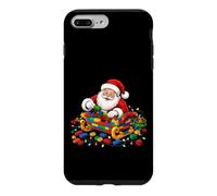 Custodia per iPhone 7 Plus/8 Plus Babbo Natale in mattoncini per costruire maestri edifici