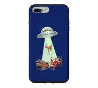 Custodia per iPhone 7 Plus/8 Plus Babbo Natale slitta Alien rapimento