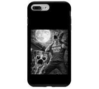 Custodia per iPhone 7 Plus/8 Plus Bacon Dad Funny Vintage Horror Lover Uomo Luna Man Selfie