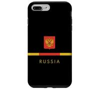 Custodia per iPhone 7 Plus/8 Plus Bandiera della Russia Stemma Logo Art Russo Citizen Souvenir