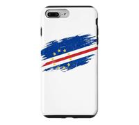 Custodia per iPhone 7 Plus/8 Plus Bandiera di Capo Verde con grafica grunge invecchiata