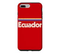 Custodia per iPhone 7 Plus/8 Plus Bandiera Ecuador retrò rosso