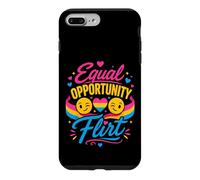 Custodia per iPhone 7 Plus/8 Plus Bandiera pansessuale per pari opportunità Flirt