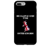 Custodia per iPhone 7 Plus/8 Plus Bandiera retrò Newcastle Upon Tyne Regno Unito invecchiata