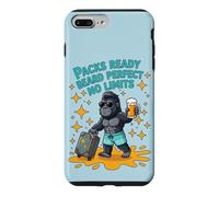 Custodia per iPhone 7 Plus/8 Plus Barba pronta all'uso, perfetta per Gorilla Men Trip Summer, No Limts