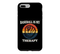 Custodia per iPhone 7 Plus/8 Plus Baseball Is My Therapy Vintage Retro Glove Player