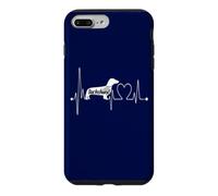 Custodia per iPhone 7 Plus/8 Plus Bassotto Battito Cuore ECG Cane Divertente Wiener Testardo Grafica
