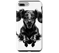 Custodia per iPhone 7 Plus/8 Plus Bassotto divertente in salto come un ritratto fresco