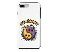 Custodia per iPhone 7 Plus/8 Plus BE HAPPY - Zen - Ying Yang w occhiali da sole & sorrisi