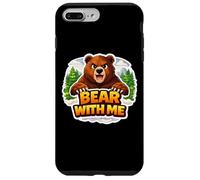 Custodia per iPhone 7 Plus/8 Plus Bear With Me Funny Wordplay Pun Joke Frase Citazione Divertente Detto