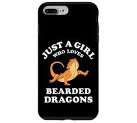 Custodia per iPhone 7 Plus/8 Plus Bearded Dragon Pet Lizard Reptile Animal Gift Black