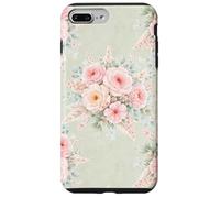 Custodia per iPhone 7 Plus/8 Plus Begonie Provinciali Vintage Paese Francese Salvia Morbida
