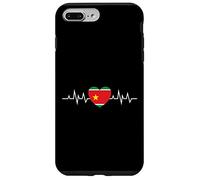 Custodia per iPhone 7 Plus/8 Plus Belle idee cadeau Coeur Drapeau de la Guadeloupe 971 gwada