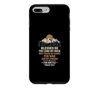 Custodia per iPhone 7 Plus/8 Plus Benedetto sia il Signore la mia roccia per la battaglia Salmo 1441