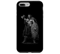 Custodia per iPhone 7 Plus/8 Plus Berserker vichingo con ascia e scudo Pict