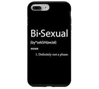 Custodia per iPhone 7 Plus/8 Plus Bi-Sexual Definition Joke Funny LGBTQ Gay Pride Community Bi