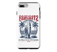 Custodia per iPhone 7 Plus/8 Plus Biarritz France Surf Summer - Stampa invecchiata