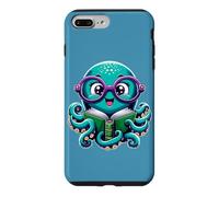 Custodia per iPhone 7 Plus/8 Plus Bibliotecario Libro Mare Oceano Calamaro Gigante Lettura Divertente Polpo