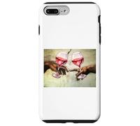 Custodia per iPhone 7 Plus/8 Plus BICCHIERI VINO CAPPELLA SISTINA DIVERTENTE RINASCIMENTALE MICHELANGELO