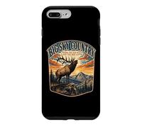 Custodia per iPhone 7 Plus/8 Plus Big Sky Country dove la tromba degli alci e gli uomini ascoltano il Montana