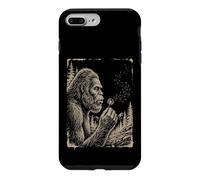Custodia per iPhone 7 Plus/8 Plus Bigfoot Sasquatch che soffia il dente di leone Desiderio Cryptid