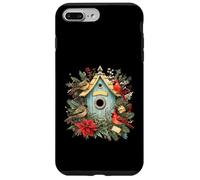 Custodia per iPhone 7 Plus/8 Plus Birdhouse Cardinal Winter Birds Lover - Birdwatcher natalizio