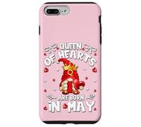 Custodia per iPhone 7 Plus/8 Plus Birthday Gnomes For Women Queen Of Hearts Are Born In May