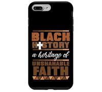 Custodia per iPhone 7 Plus/8 Plus Black History Heritage Of Unshakeable Faith Uomini Donne Bambini