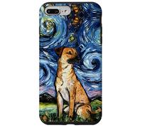 Custodia per iPhone 7 Plus/8 Plus Black Mouth Cur Starry Night Art - Regalo per gli amanti dei cani