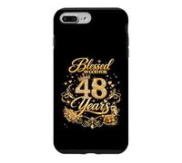Custodia per iPhone 7 Plus/8 Plus Blessed by God for 48 Years Old Women 48th Birthday Queen