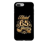 Custodia per iPhone 7 Plus/8 Plus Blessed by God for 65 Years Old Women 65th Birthday Queen