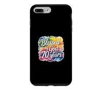 Custodia per iPhone 7 Plus/8 Plus Blessed By God For 70 Years