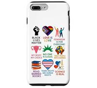 Custodia per iPhone 7 Plus/8 Plus BLM Human Rights Feminism Trans Science Books LGBTQ Kindness