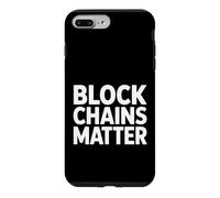Custodia per iPhone 7 Plus/8 Plus Blockchain divertente che dice che le catene di blocchi contano le criptovalute