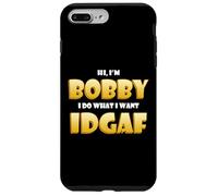 Custodia per iPhone 7 Plus/8 Plus Bobby Costume IDGAF Funny Meme Halloween Costume For Bobbys