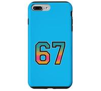 Custodia per iPhone 7 Plus/8 Plus Bold 67 Gradient Numbers - Meme Slang Art per i fan della Gen Alpha