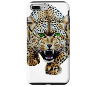 Custodia per iPhone 7 Plus/8 Plus Bold Leopard Wildlife Jungle Vibes, arte vintage con stampa leopardata