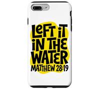 Custodia per iPhone 7 Plus/8 Plus Bold Yellow ha lasciato nell'acqua Matthew 28:19