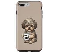 Custodia per iPhone 7 Plus/8 Plus Bolonka cane con tazza di caffè dice di no, uh semplicemente nö
