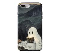 Custodia per iPhone 7 Plus/8 Plus Bookish Ghost Reading Book Reader Mountain Scene