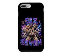 Custodia per iPhone 7 Plus/8 Plus Bootleg Six Seven Meme Space Galaxy - Simpatici gatti