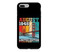 Custodia per iPhone 7 Plus/8 Plus Born In 1946 Ltd Edition 80 Years Of Being Awesome Birthday